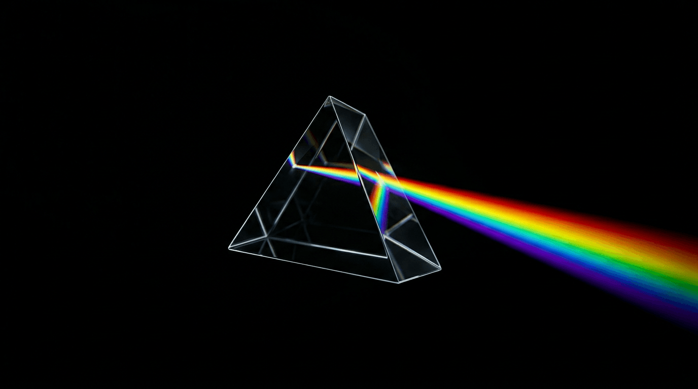 Quartz Prism-1 — glass prism refracting light